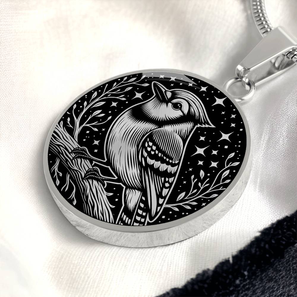Blue Jay Necklace