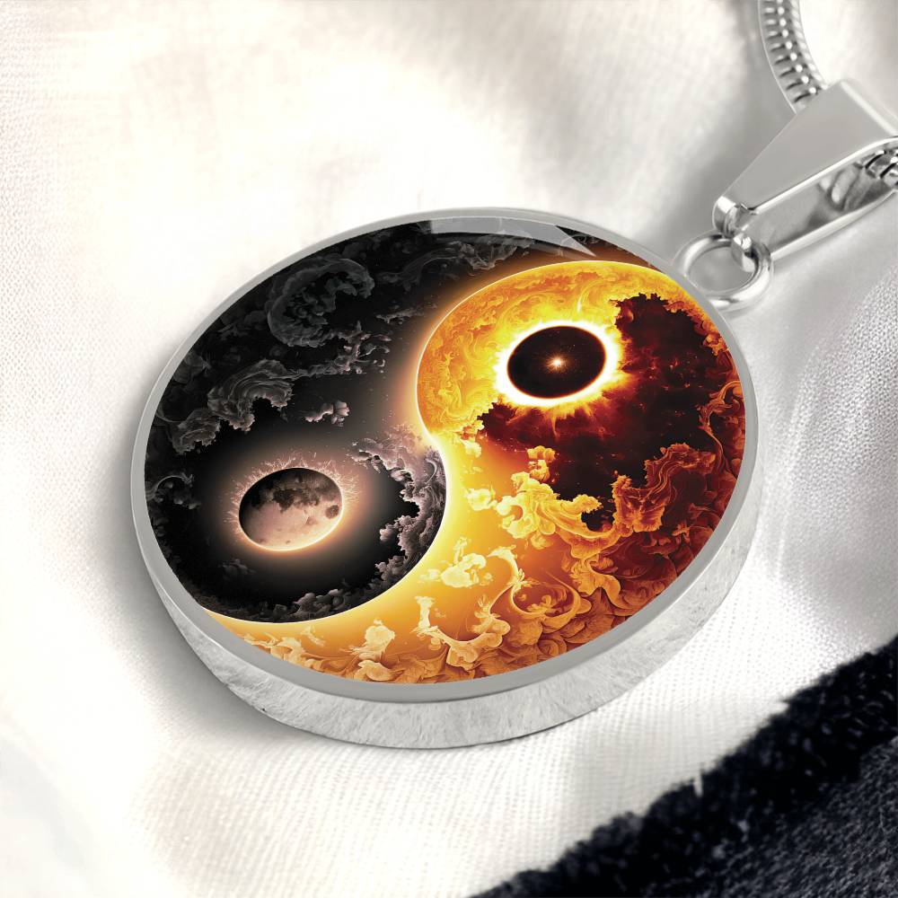 Sun and Moon Yin Yang Necklace