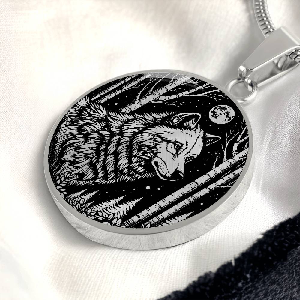 Silver Wolf Necklace - Wolf Pendant Gold - Spirit Animal Jewelry For Her or Him - Lunar New Year of the Dog Necklace - Wolf Charm Necklace