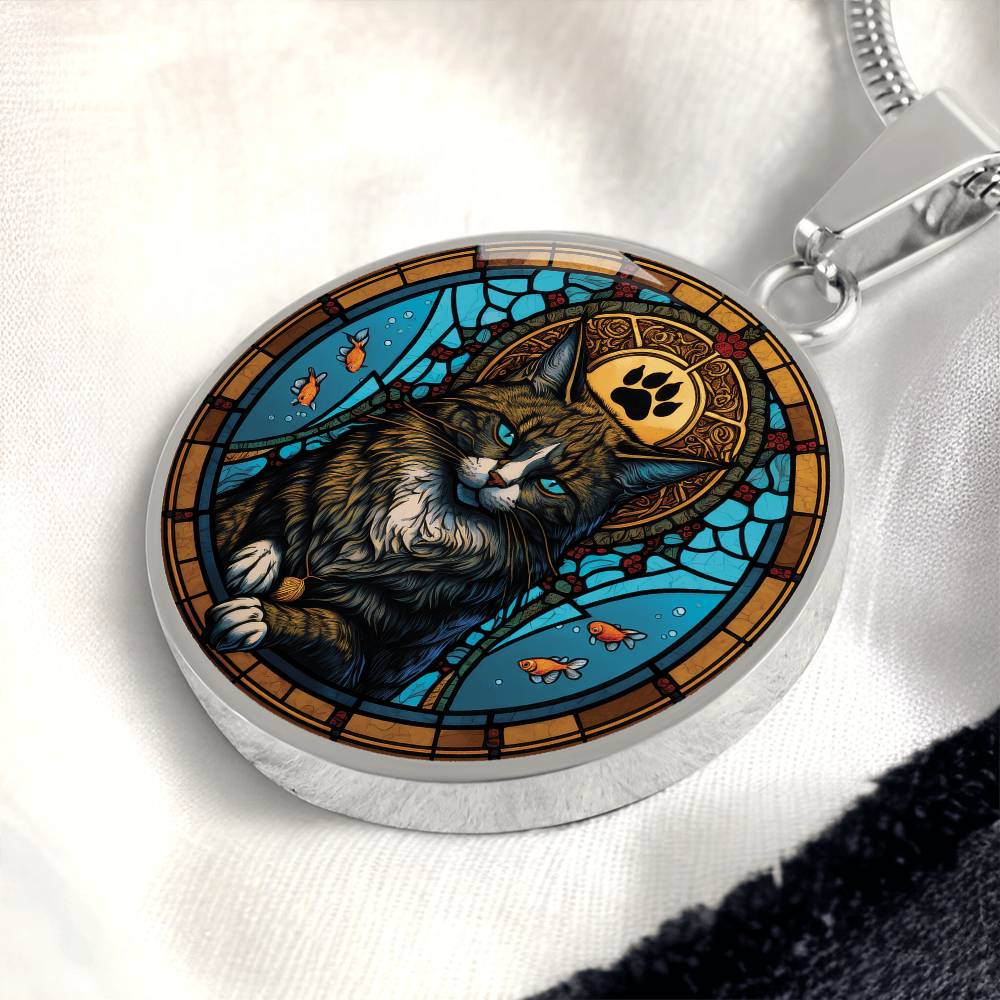 Cat Pendant Necklace - Vietnamese Zodiac Jewelry