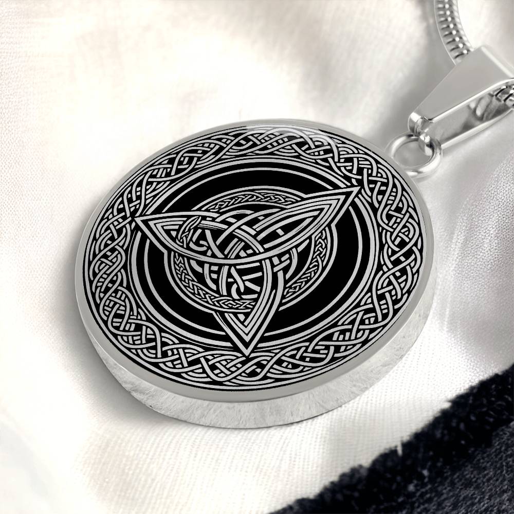 Celtic Necklace, Triquetra Infinity, Celtic Knot Pendant, Irish Jewelry, Norse Jewelry