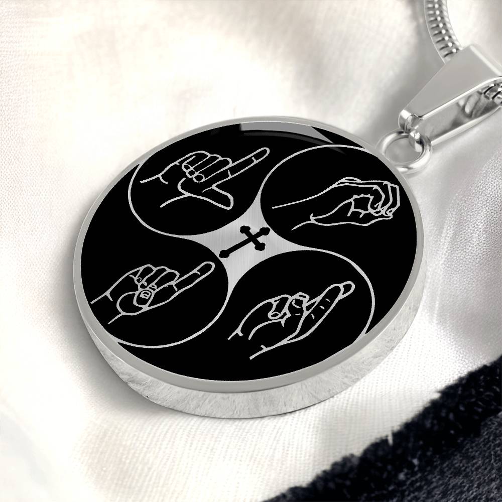 Christian Cross LORD Necklace