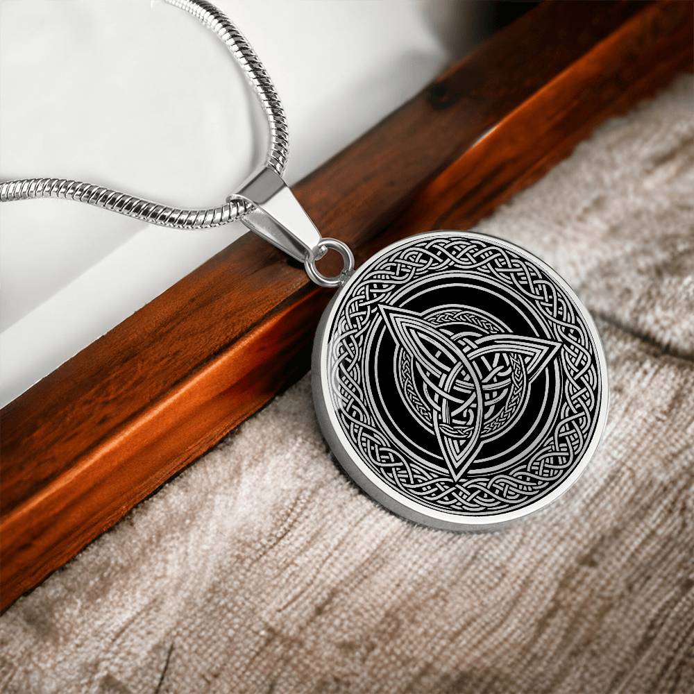 Celtic Necklace, Triquetra Infinity, Celtic Knot Pendant, Irish Jewelry, Norse Jewelry