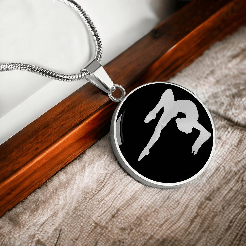 Retro Gymnastics Necklace Gymnast Pendant