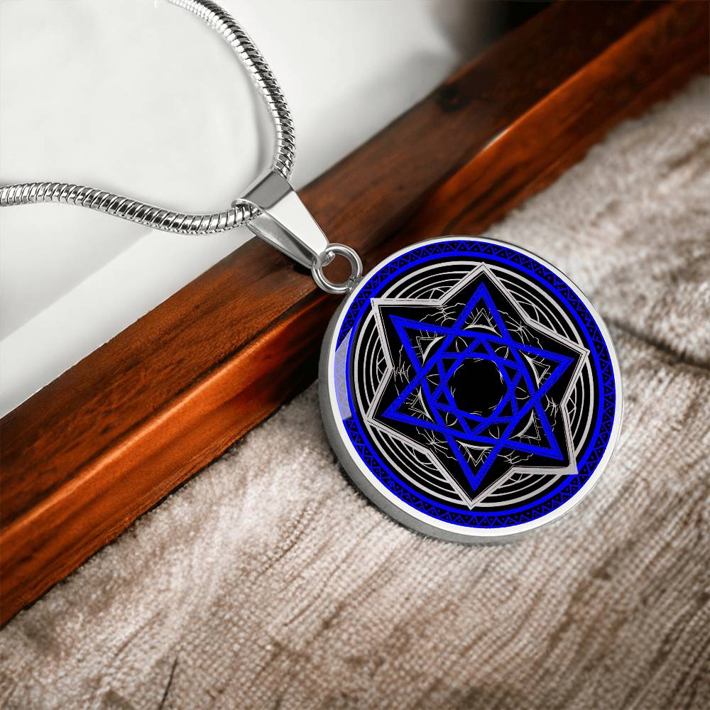 Silver Pendant Star of David Necklace