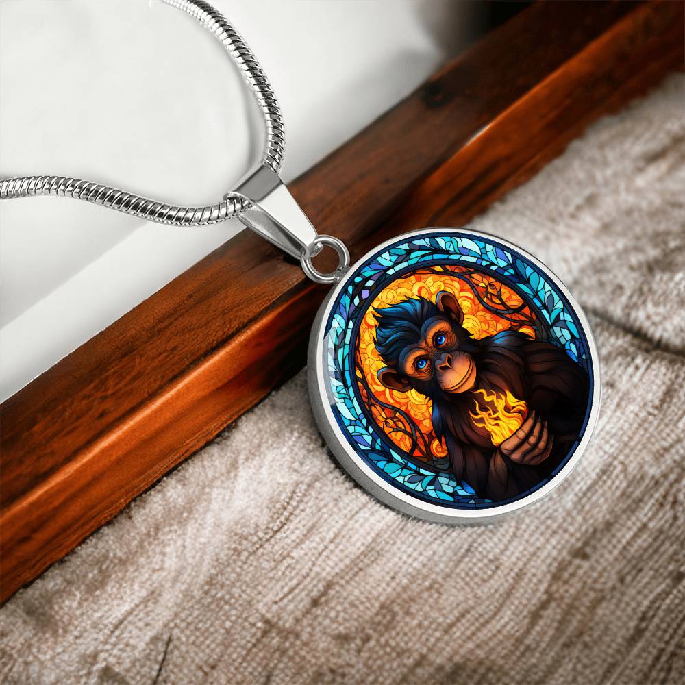 Stainless Steel Monkey Necklace