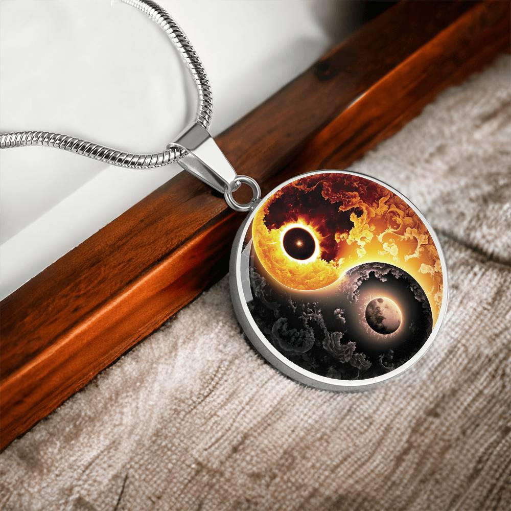 Sun and Moon Yin Yang Necklace