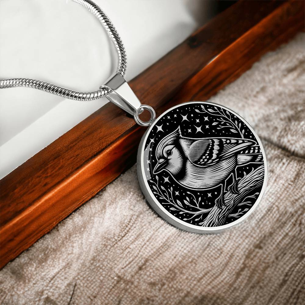 Blue Jay Necklace