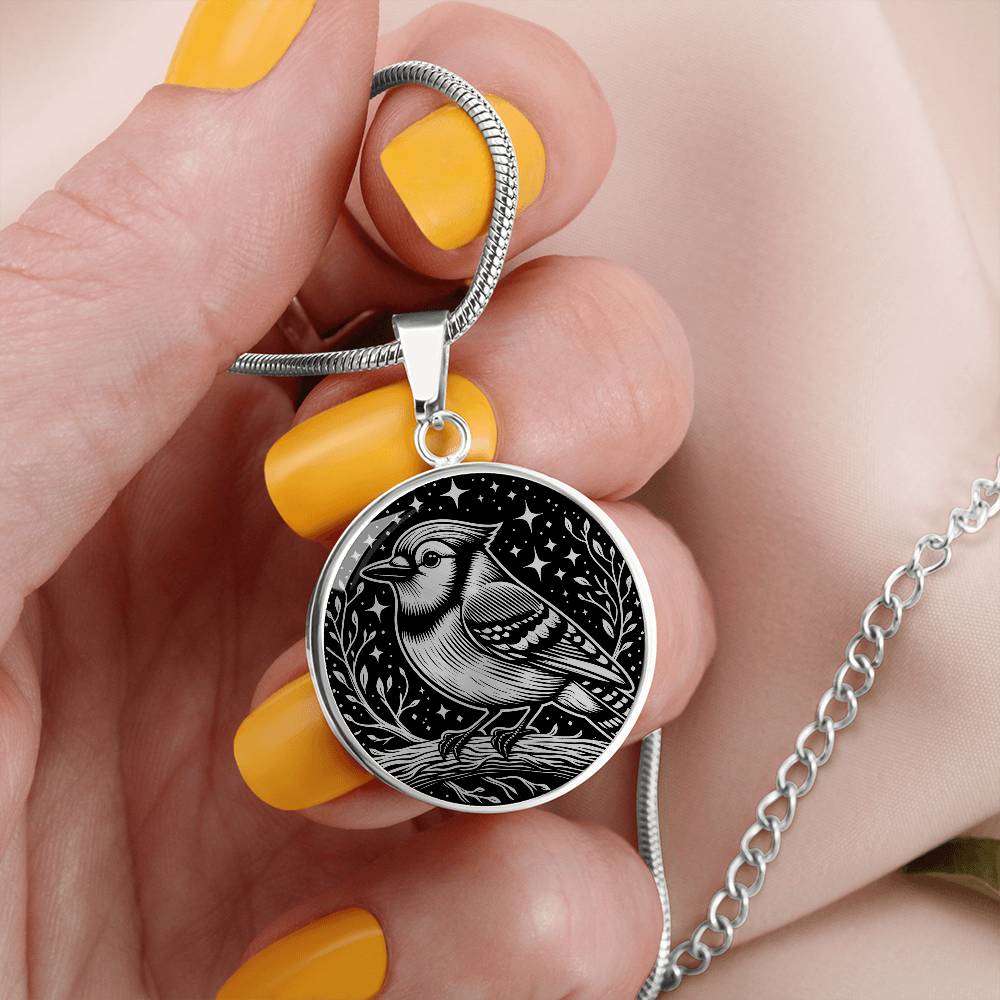 Blue Jay Necklace