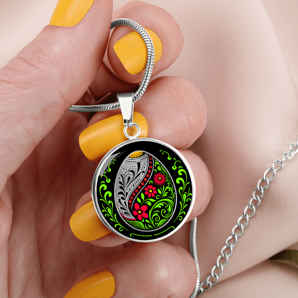 Easter Egg Necklace Red