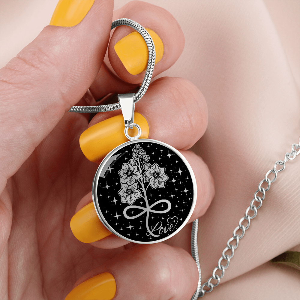 Infinity Larkspur Necklace