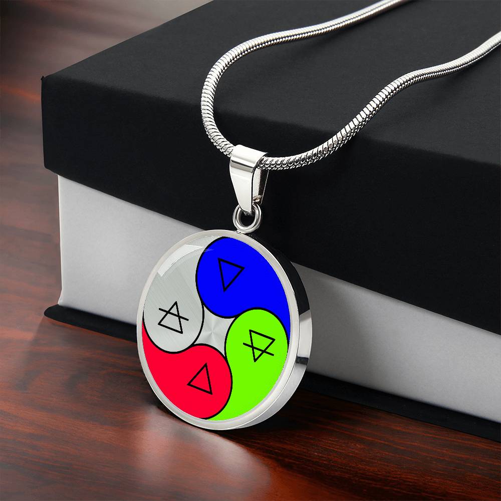 4 Elements Necklace with soft box