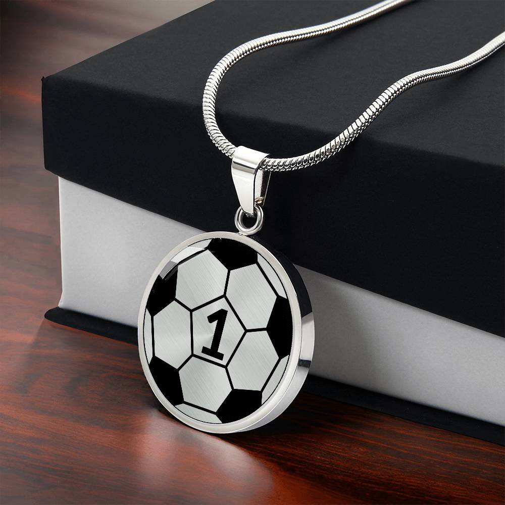 Soccer Necklace Gold - Silver Soccer Ball Pendant - Football Necklace For Mom or Dad - Soccer Jewelry For Girl & Boy - Soccer Charm Necklace