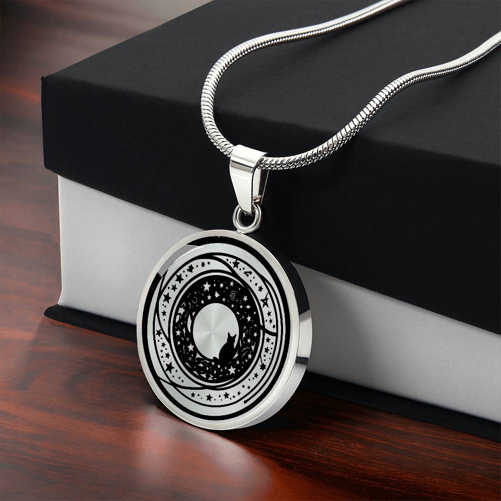 Silver Witch Necklace with box