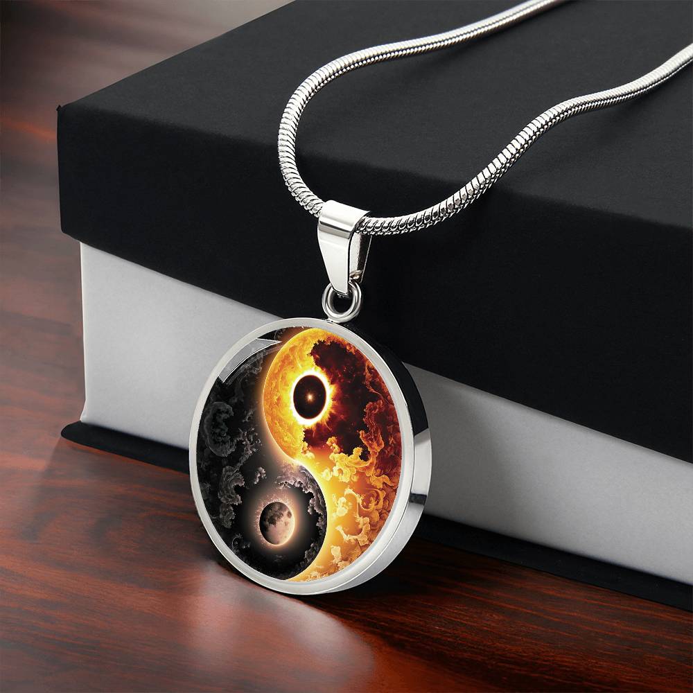 Sun and Moon Yin Yang Necklace