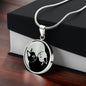 Cat Yin Yang Necklace - Silver Yin Yang Pendant Men & Women - Cat Jewelry Gold Charm - Ying Yang Cat Pendant - Cat Gift For Her or Him