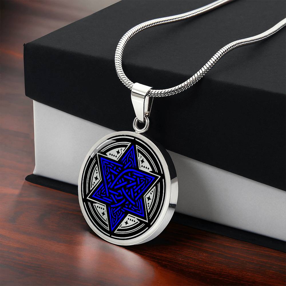 Star of David Necklace, Jewish Jewelry, Jewish Star Necklace, Hebrew Name Necklace, Judaica Jewelry, Celtic Necklace Personalized Jewelry