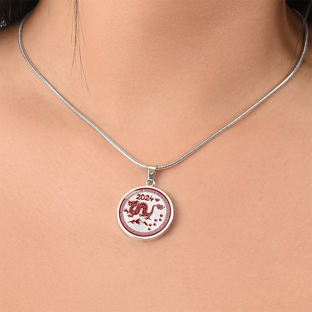 Engraved Dragon Necklace