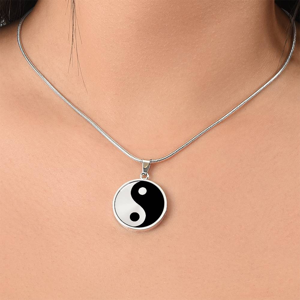 Yin Yang Necklace, Gold Yin Yang Pendant, Yin and Yang Jewelry, Spiritual Jewelry, Chinese Balance Necklace,