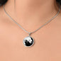 Cat Yin Yang Necklace - Silver Yin Yang Pendant Men & Women - Cat Jewelry Gold Charm - Ying Yang Cat Pendant - Cat Gift For Her or Him