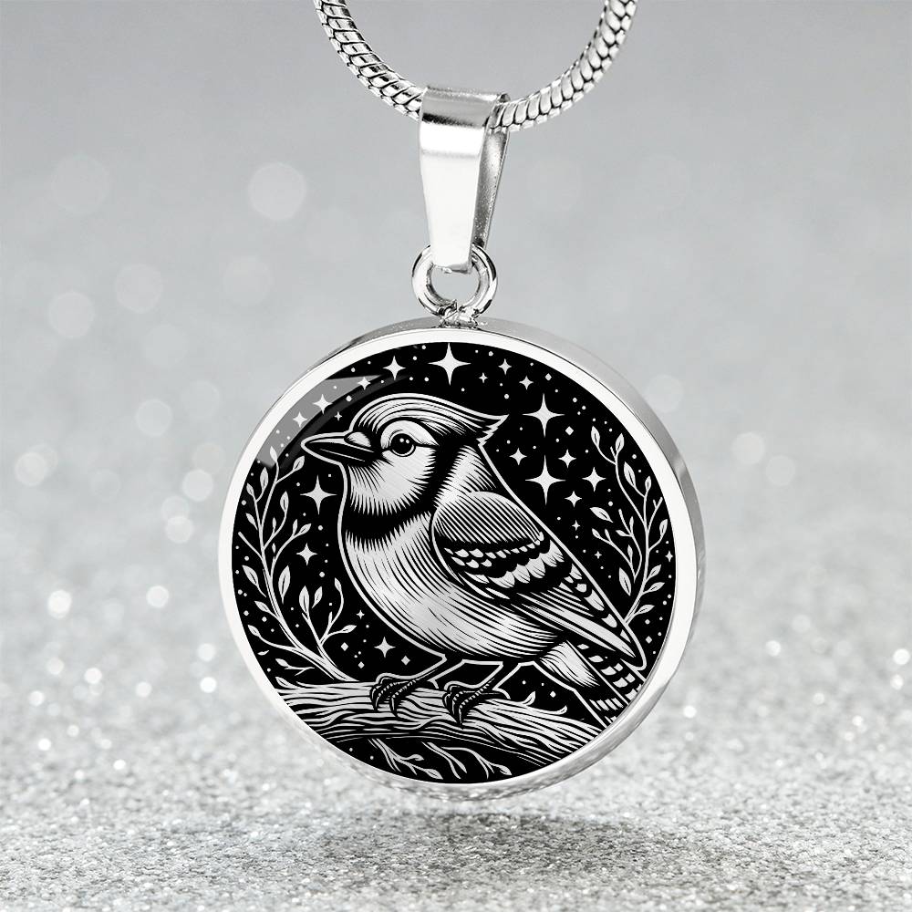 Blue Jay Necklace
