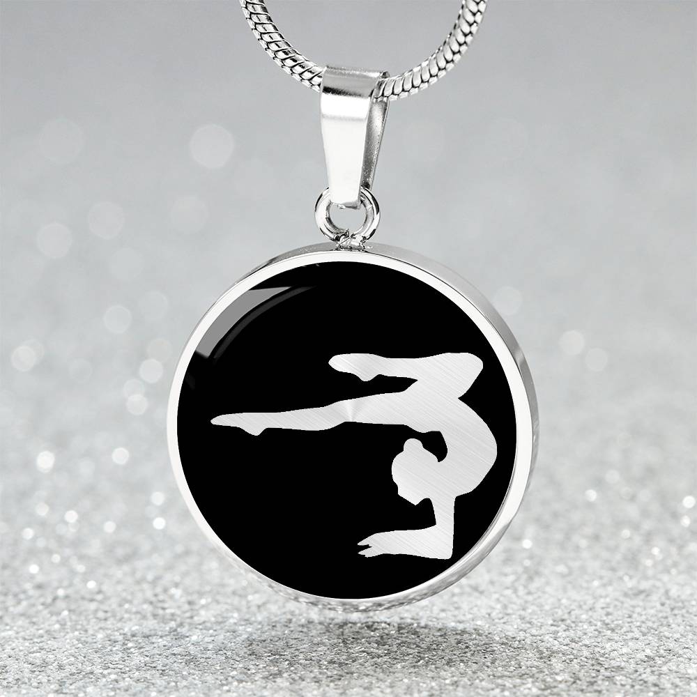 Retro Gymnastics Necklace Gymnast Pendant