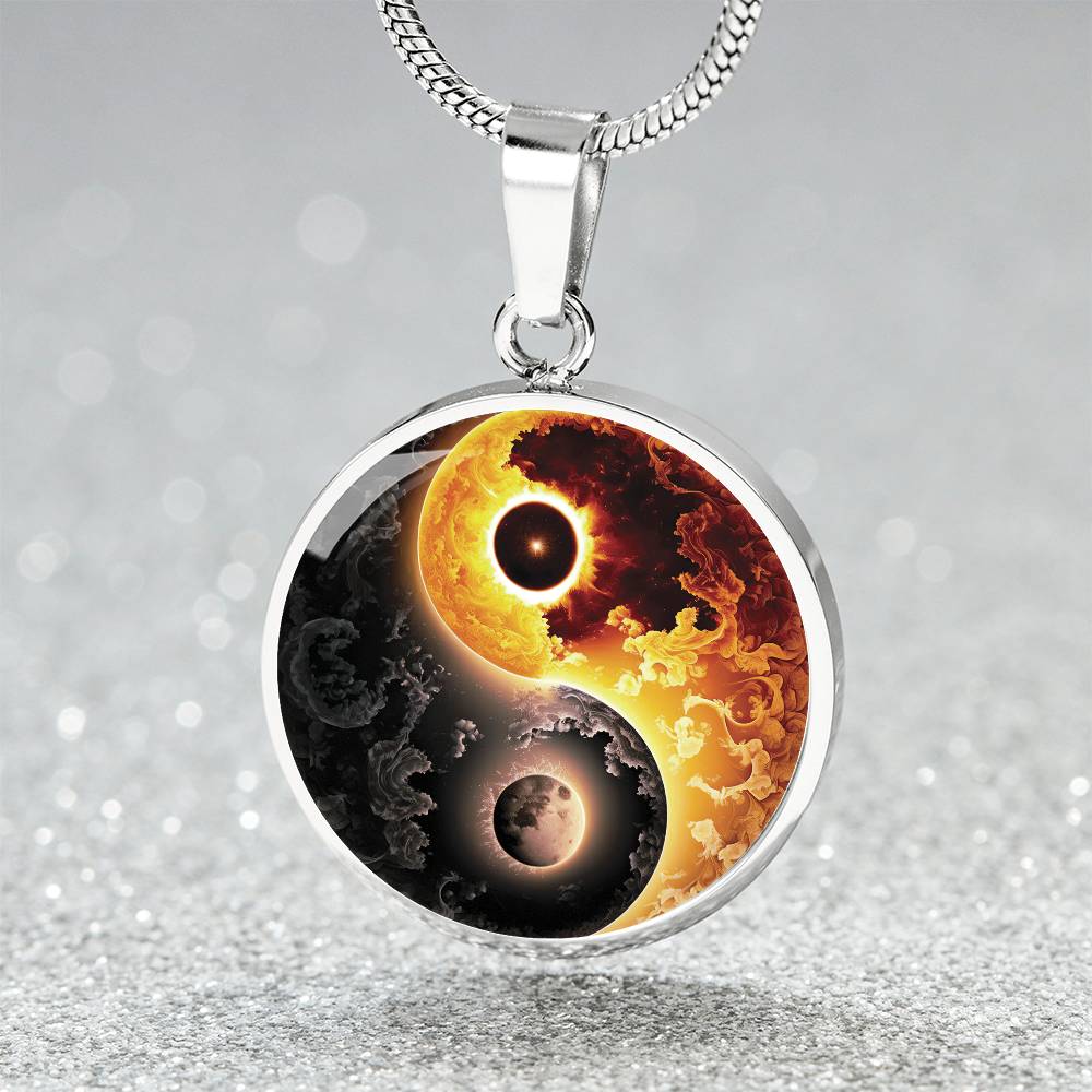 Sun and Moon Yin Yang Necklace