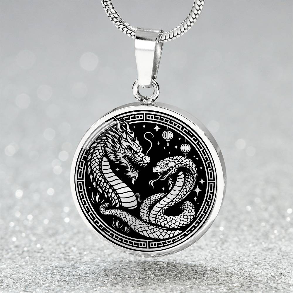 Chinese Zodiac Dragon Yulin Gives Precious Necklace Pendant Men's store and Women's Fe