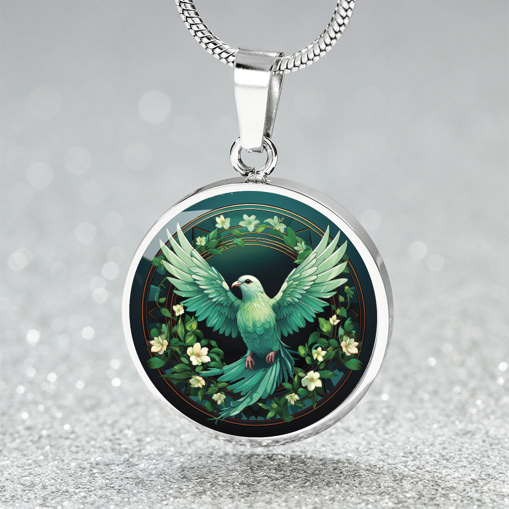 Emerald Dove Necklace