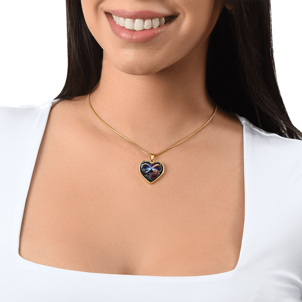 Infinity Rose Necklace
