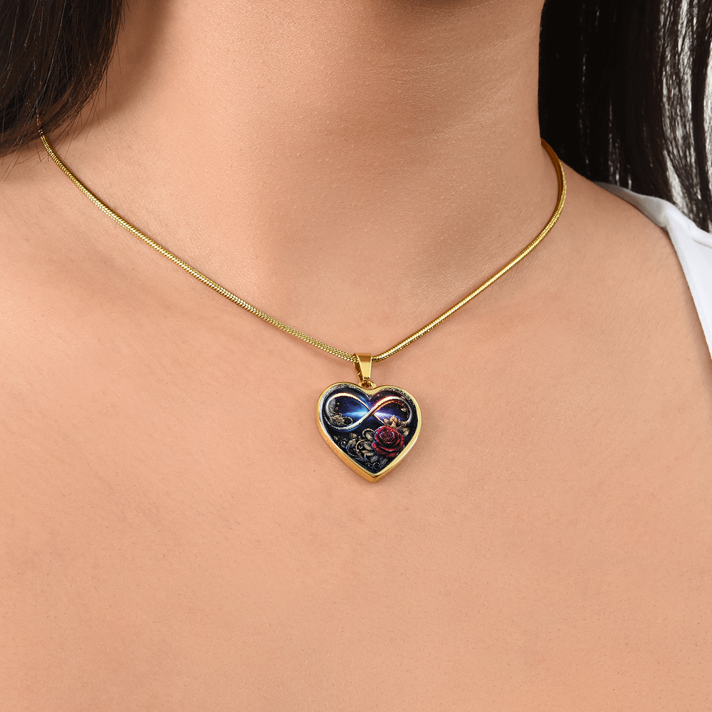 Infinity Rose Necklace