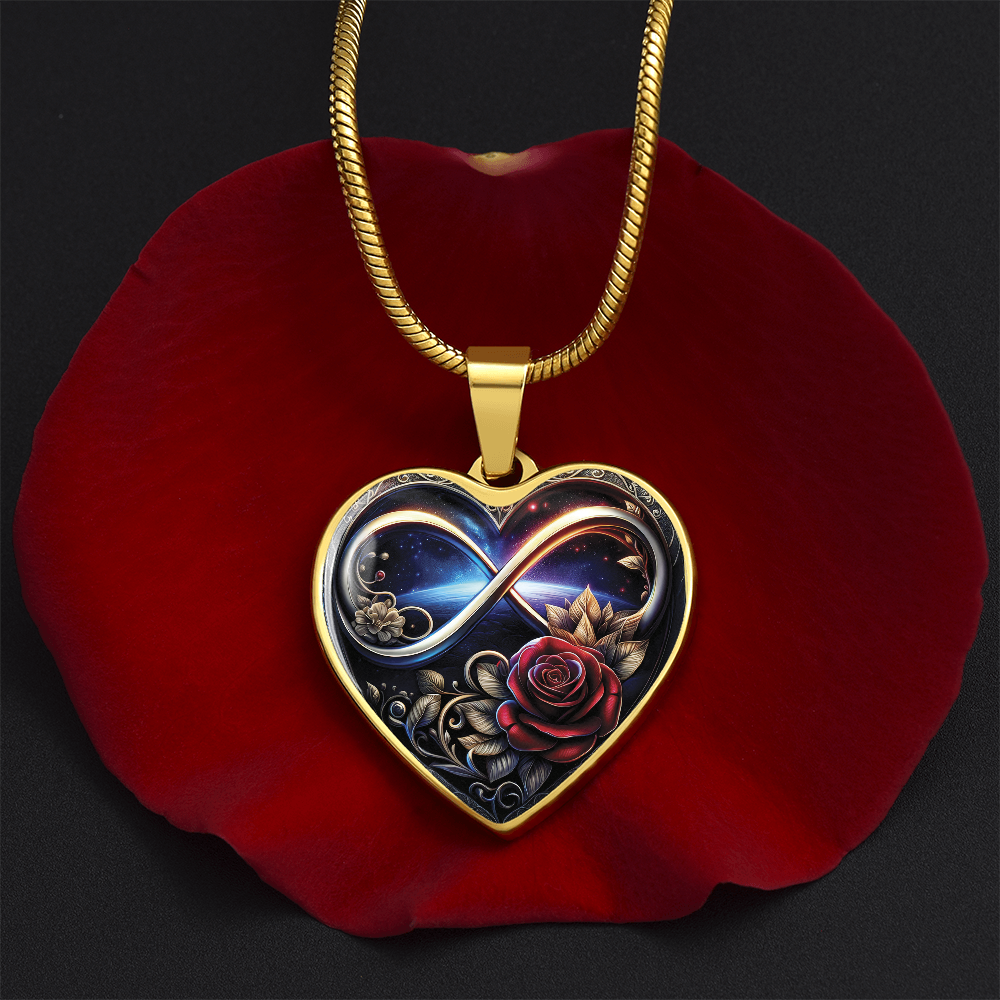 Infinity Rose Necklace