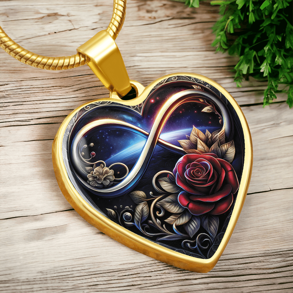 Infinity Rose Necklace