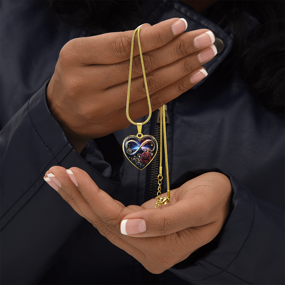 Infinity Rose Necklace