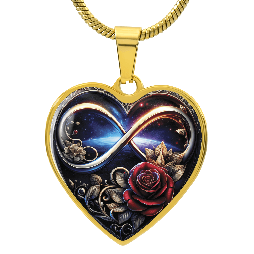 Infinity Rose Necklace