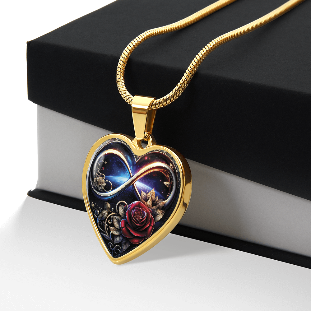 Infinity Rose Necklace
