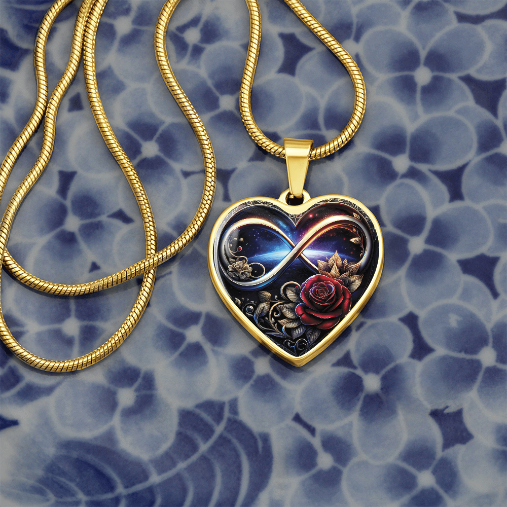 Infinity Rose Necklace