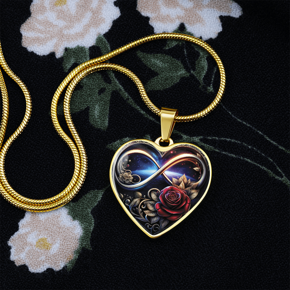 Infinity Rose Necklace