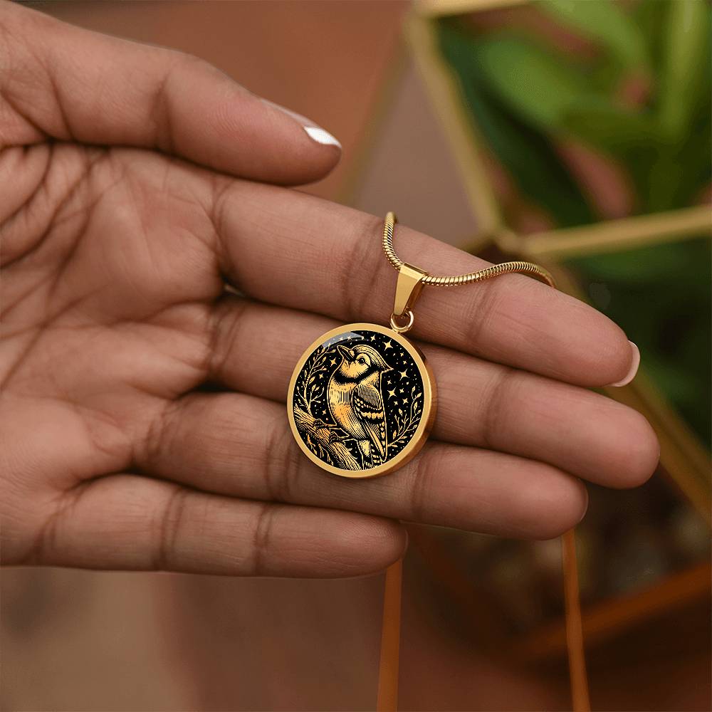 Blue Jay Necklace
