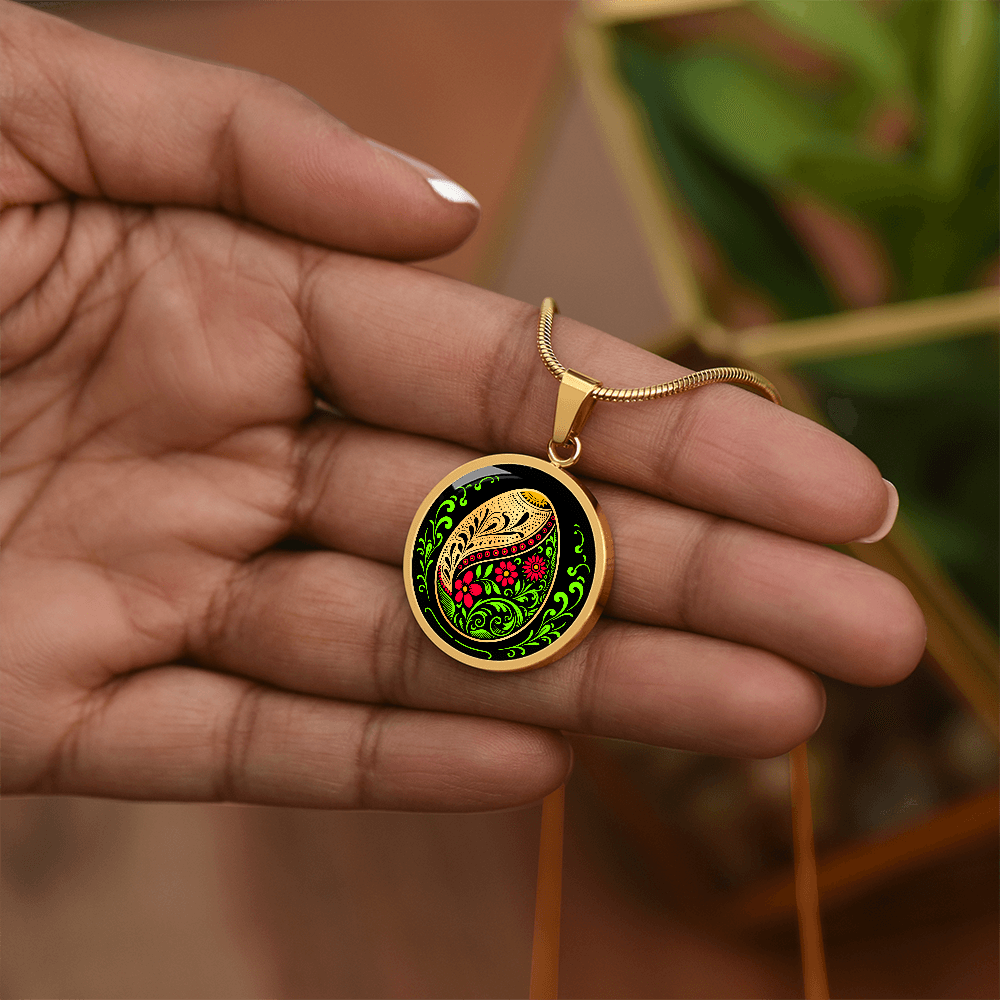 Easter Egg Necklace Red