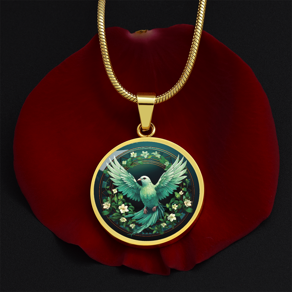 Emerald Dove Necklace