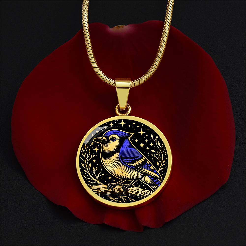 Blue Jay Necklace