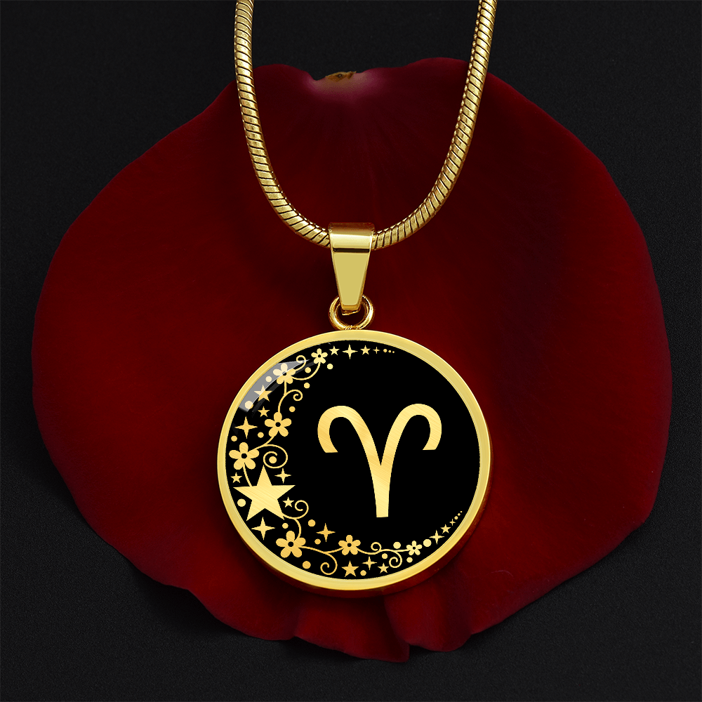 Aries Zodiac Pendant Necklace