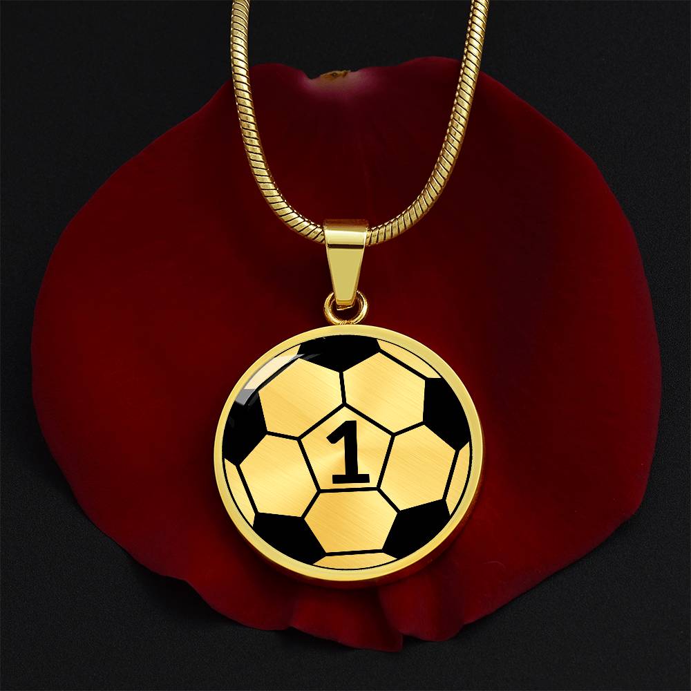 Soccer Necklace Gold - Silver Soccer Ball Pendant - Football Necklace For Mom or Dad - Soccer Jewelry For Girl & Boy - Soccer Charm Necklace