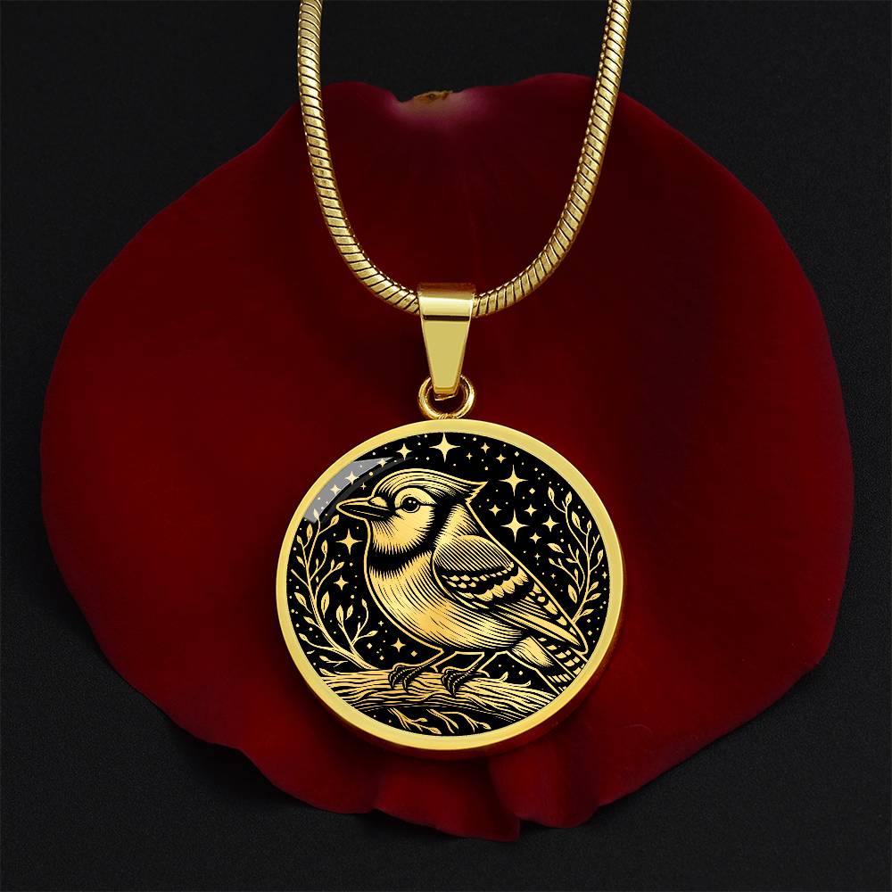 Blue Jay Necklace