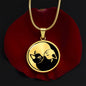 Cat Yin Yang Necklace - Silver Yin Yang Pendant Men & Women - Cat Jewelry Gold Charm - Ying Yang Cat Pendant - Cat Gift For Her or Him