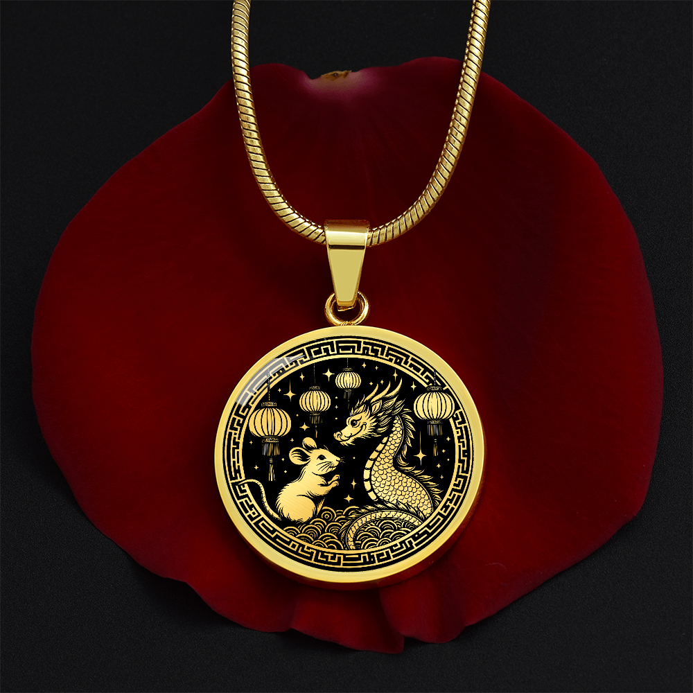 Year of The Rat and Dragon Necklace 2