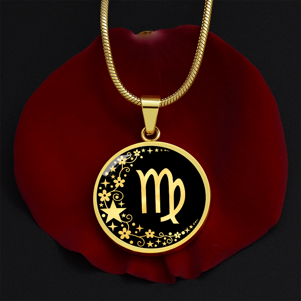 Virgo Zodiac Pendant Necklace