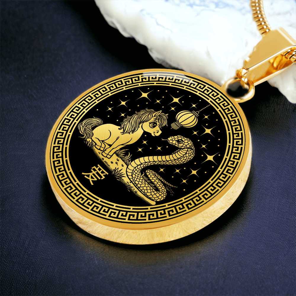 Year of the Horse Necklace Chinese Zodiac Pendant Jewelry
