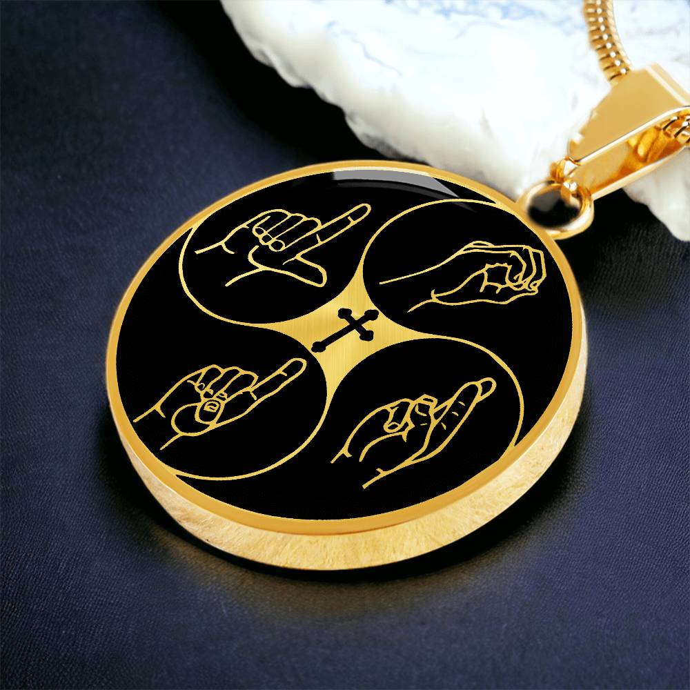 Christian Cross LORD Necklace